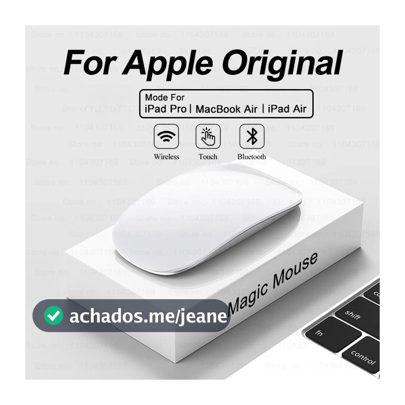 Mouse Mágico 2 Sem Fio Bluetooth Para APPLE Mac Book Macbook Air Pro Design Ergonômico Multi Touch BT