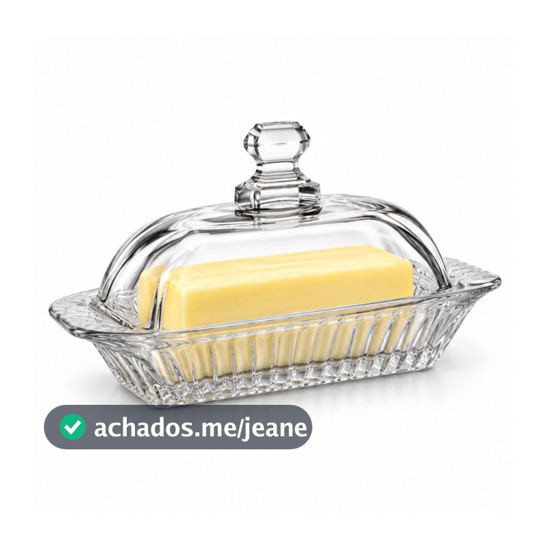 Manteigueira De Vidro Com Tampa Premium Porta Manteiga Elegante Café Da Manhã Decorativa Mesa Posta