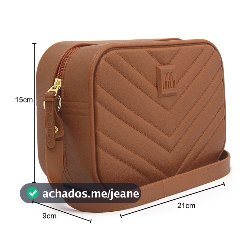 Bolsa Feminina Pralolla Emborrachada Lançamento Porte Médio Transversal