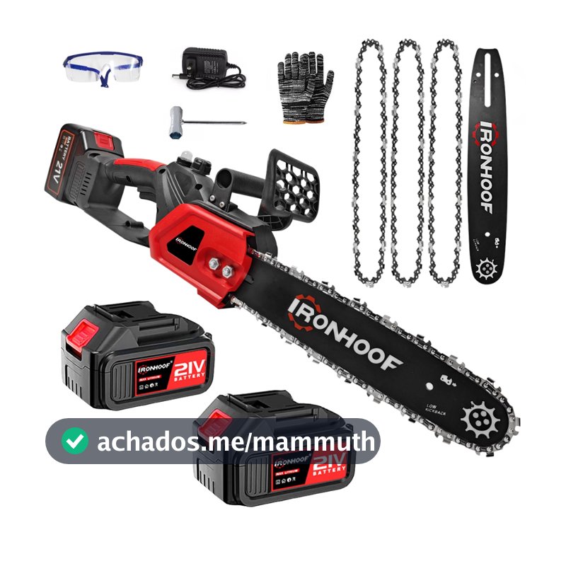 Moto Serra Elétrica 6/12 Polegadas Potente 3000W Brushless Com 2 Baterias