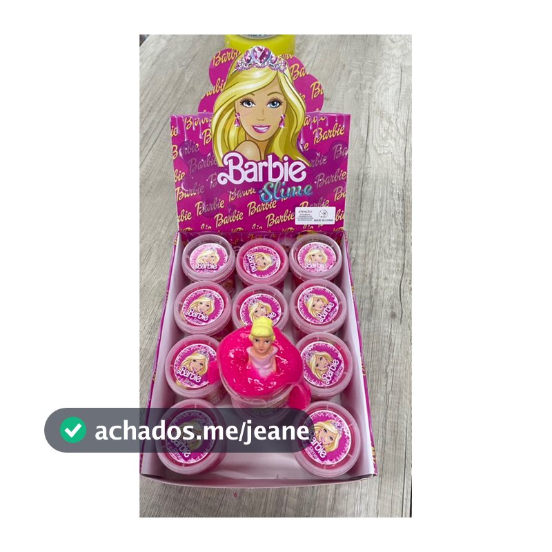 Slime Barbie caixa com 12 unidades