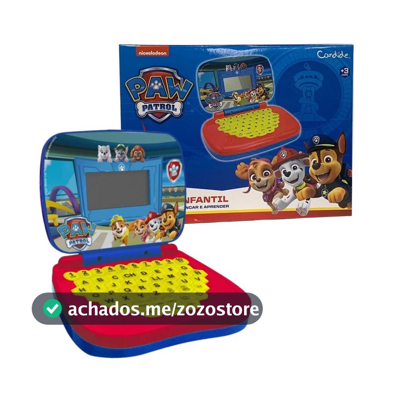 Brinquedos De Menino Laptop Infantil Educativo Bilíngue 6 Atividades Candide