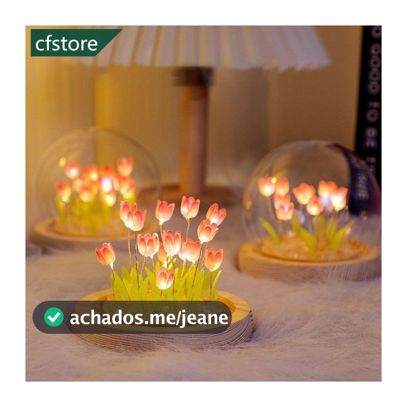 DIY Tulipa Luz Nocturna Material De Faça-Você-Mesmo Flores De Quarto De Cabeceira Aniversário À Mão Presente De Natal