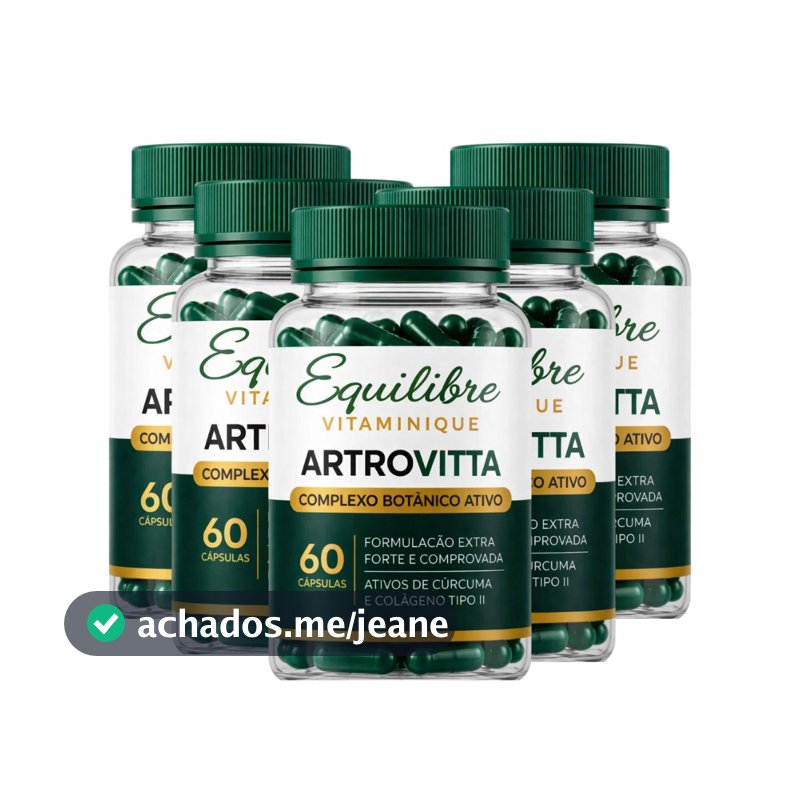 5 ArtroVitta | Suplemento Alimentar | Complexo Botânico Ativo | 60 Cápsulas