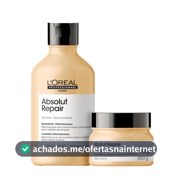 Kit Loréal Profissionnel Absolut Repair Shampoo e Máscara