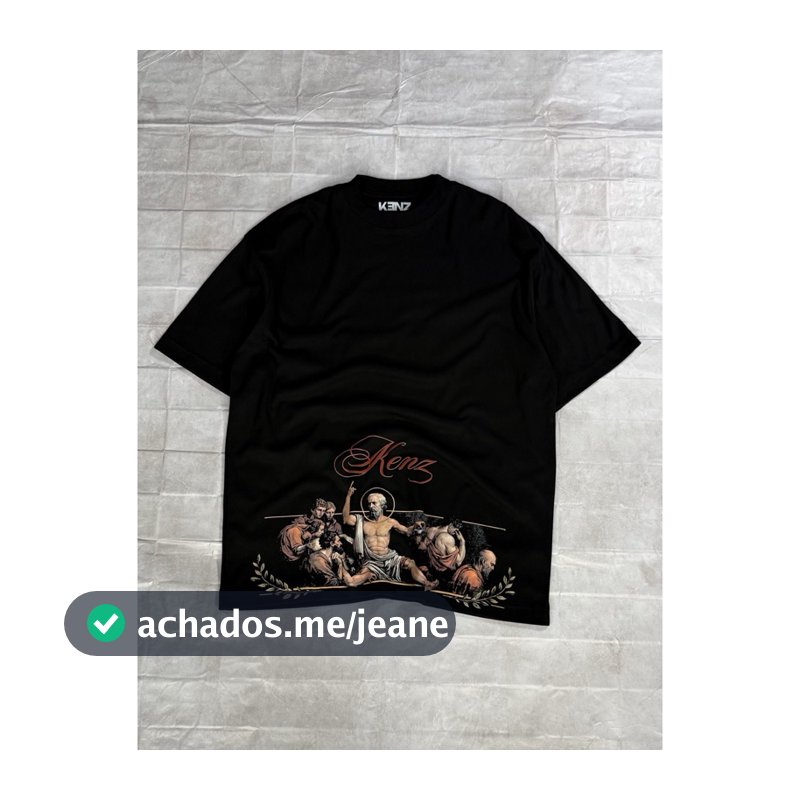 Camiseta Kenz Oversized Sócrates Preto