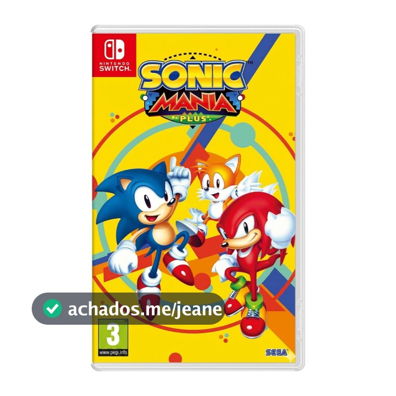 Sonic Mania Plus Switch EUR Midia Fisica