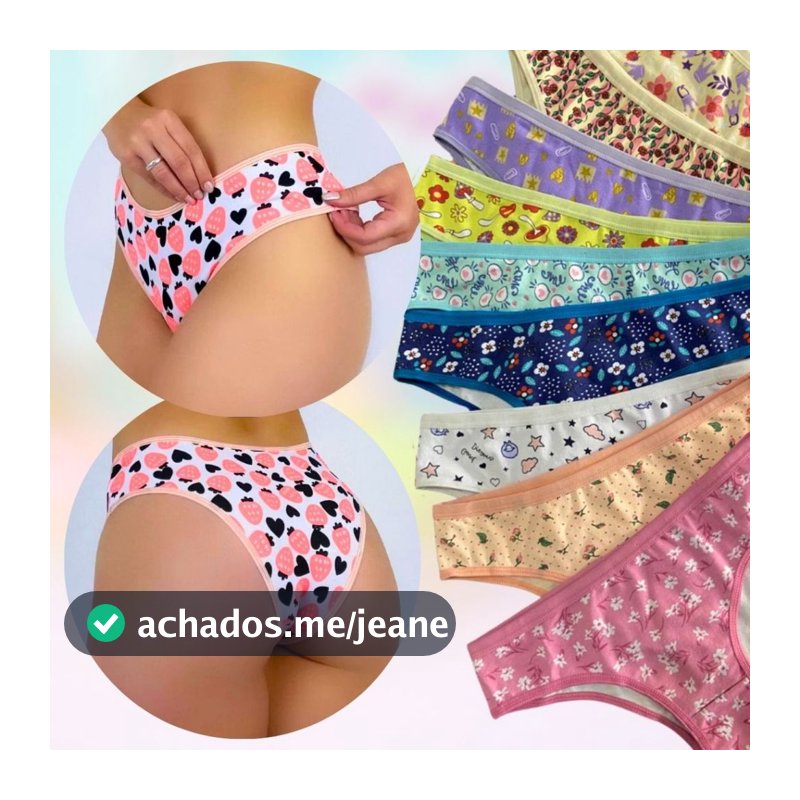 Kit Calcinha Feminina, Tanga Adulto suplex do P ao G