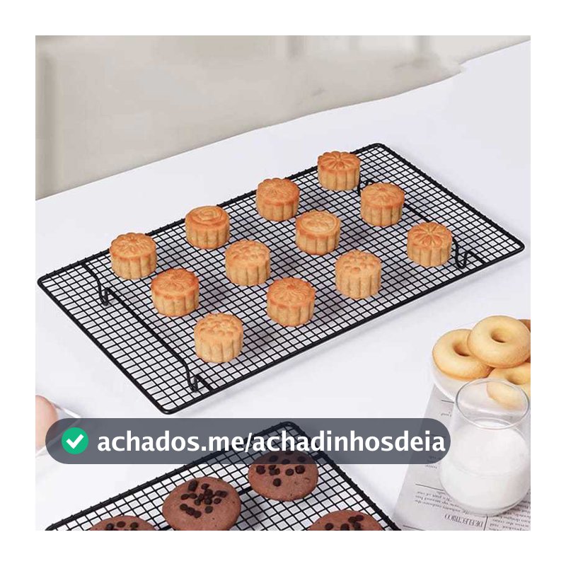 Kit Grade Para Resfriar Alimentos Antiaderente Confeitaria Bolos Biscoitos 40x25cm