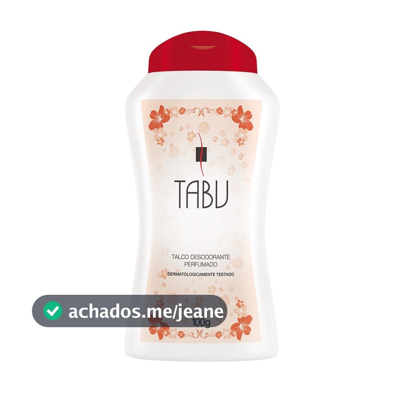 Talco Desodorante Tabu Tradicional 100G