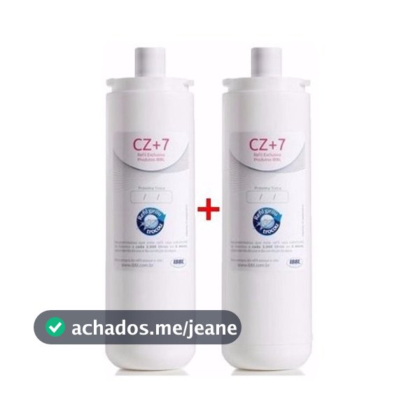 Kit C/ 2 Refil Cz+7 Filtro Purificador De Água Ibbl. Fr600