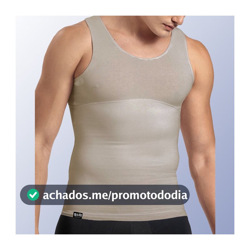 Cinta Masculina Modeladora Slim Alta Compressão Postural