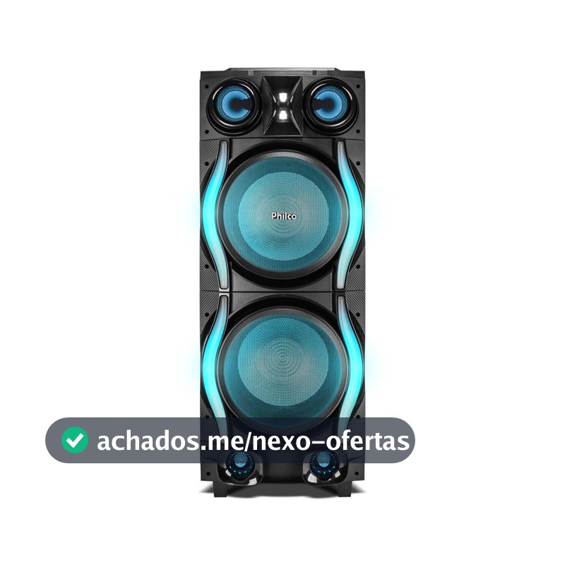 Caixa de Som Philco Extreme Woofer Duplo 12" 2700W PCXE27000