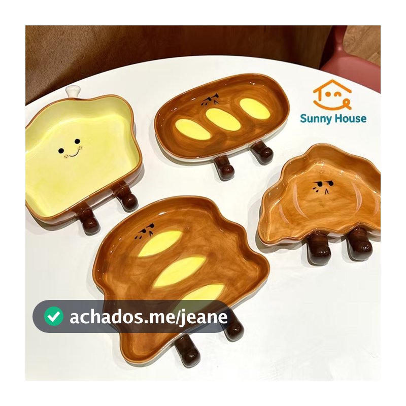 Casa bonito prato de molho de pão INS prato de café da manhã bolinho vinagre prato panela quente molho pequeno