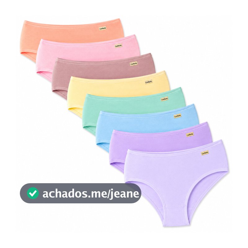 Kit com 10 ou 5 Calcinhas Infantil Algodão Meninas 4 a 14 Anos Conforto Premium
