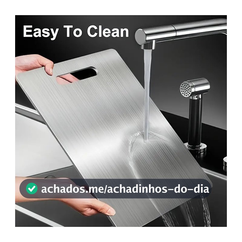Tábua De Corte 304 Aço Inoxidável Antibacteriana À Prova De Mofo 46 cm tábua de cozinha