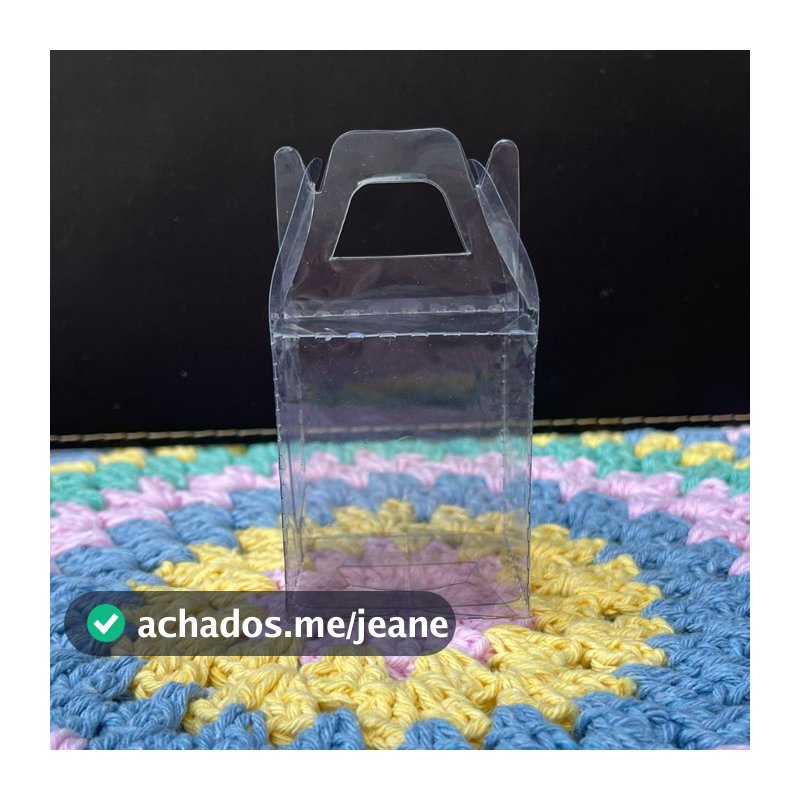 Caixas de Acetato Modelo Maletinha 6x5x5 cm para Doces e Lembrancinhas