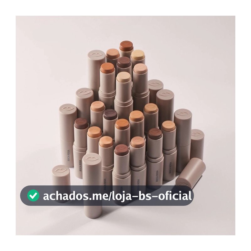 Base Stick Pele Boca Rosa Alta Cobertura Multifuncional Contorno Corretivo