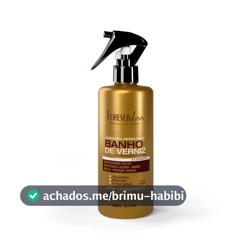 Queratina Hidrolisada Banho De Verniz Forever Liss 300ml