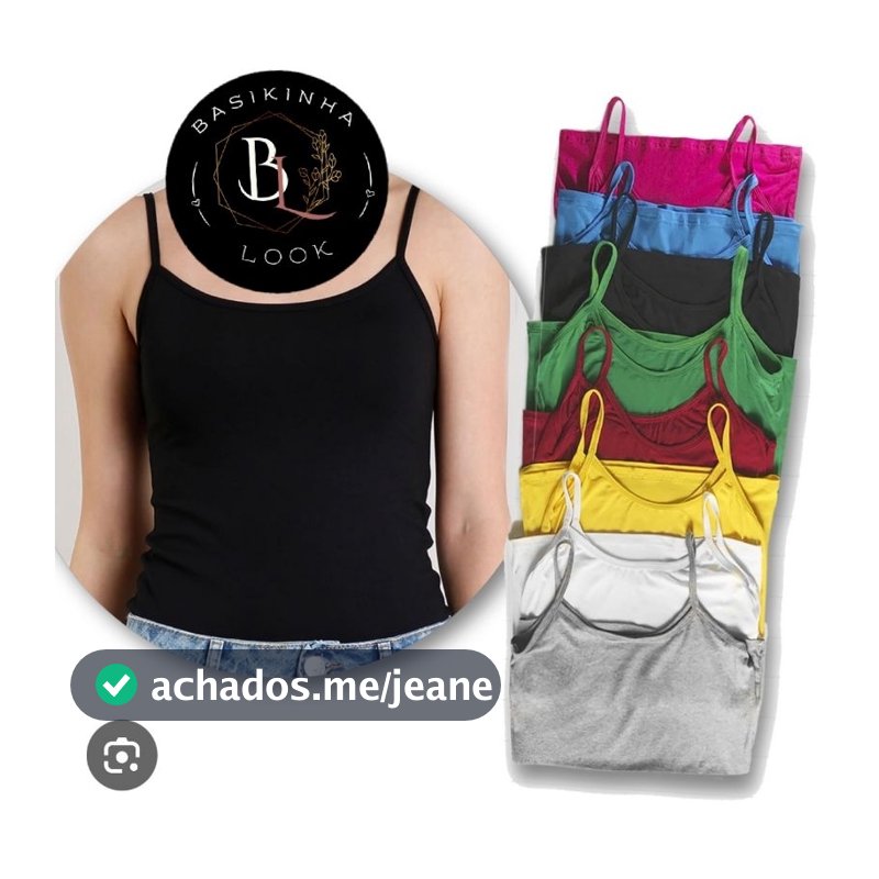 Kit COM 10 Blusa  Regata Alcinha Em Malha sued