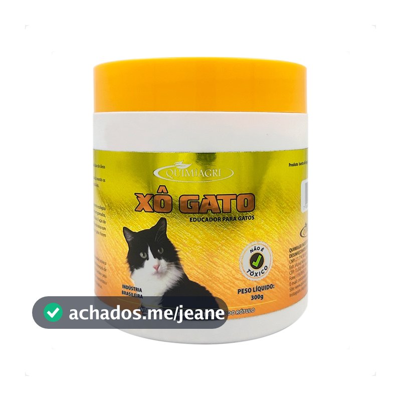 Xô Gato Quimiagri Educador Repelente de Gatos - 300g
