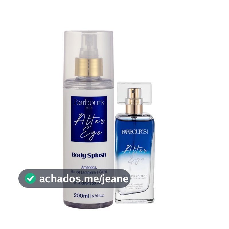 Kit Perfume Capilar 50ml e Body Splash Alter Ego 200ml Barbour's Beauty