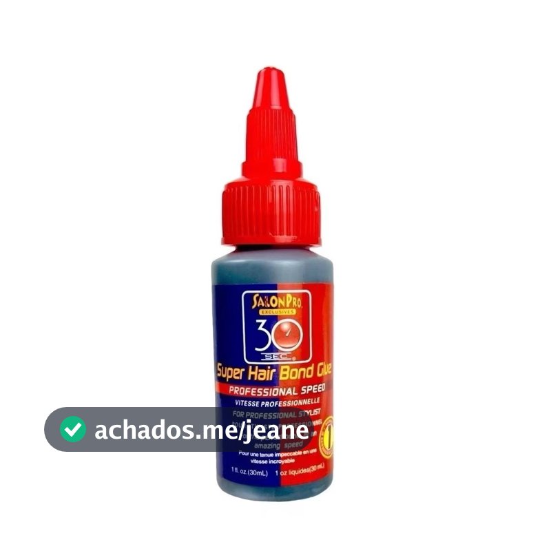 Super Cola Salon Pro 30ml – Fixação Rápida em 30 Segundos Para Alongamento Mega Hair