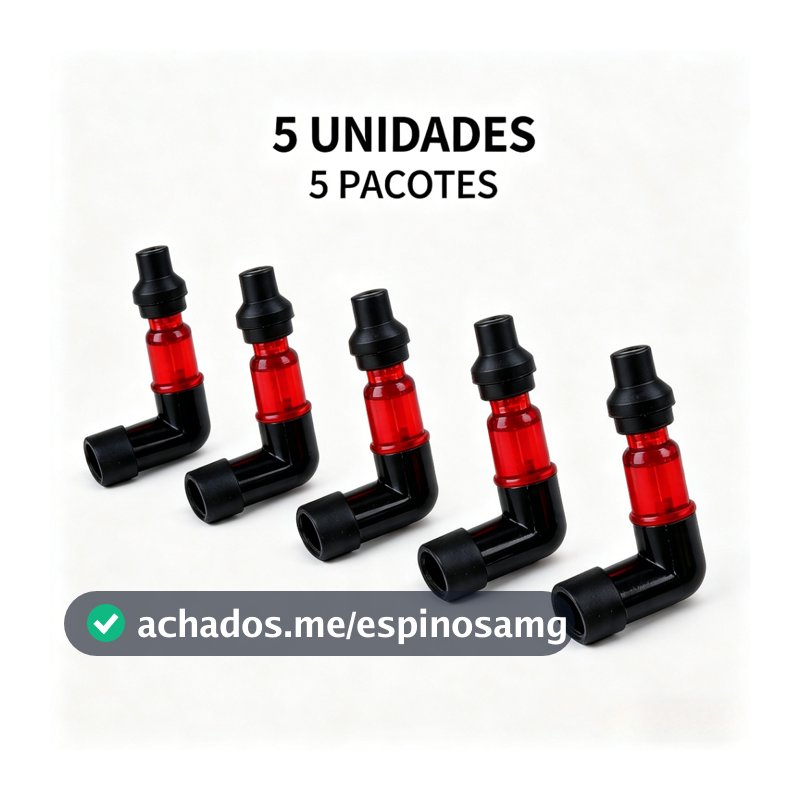 3/5 Unidades Tampa de Vela de Ignição Flash Universal Motocicleta 90° Cotovelo Alta Pressão com Janela Transparente