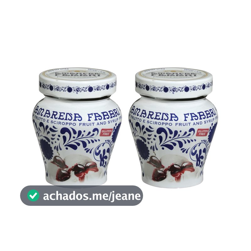 Kit 02 Cereja em Calda Silvestre Amarena Original Fabbri 230 g Produzido na Itália Doces Sobremesas