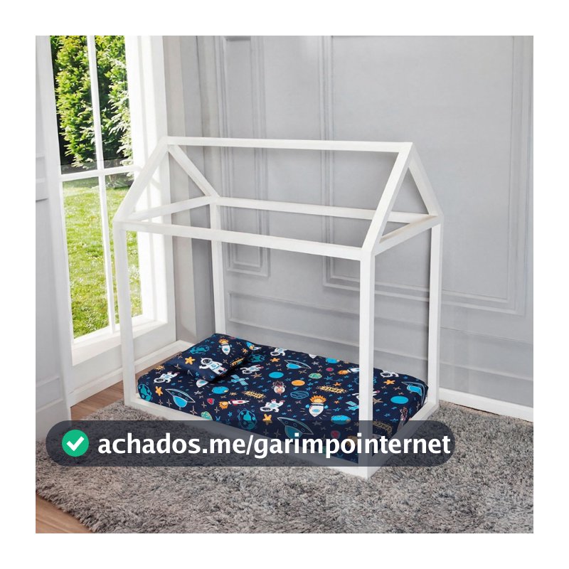 Jogo de Lençol 02 Peças Com Elástico para Mini Cama Montessoriana 200 Fios Infantil Estampado Macio