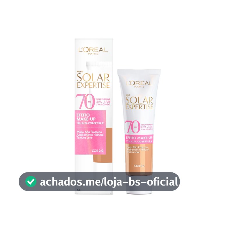 Protetor Solar Facial L'Oréal Paris Solar Expertise Efeito Make-Up FPS 70 - 30g