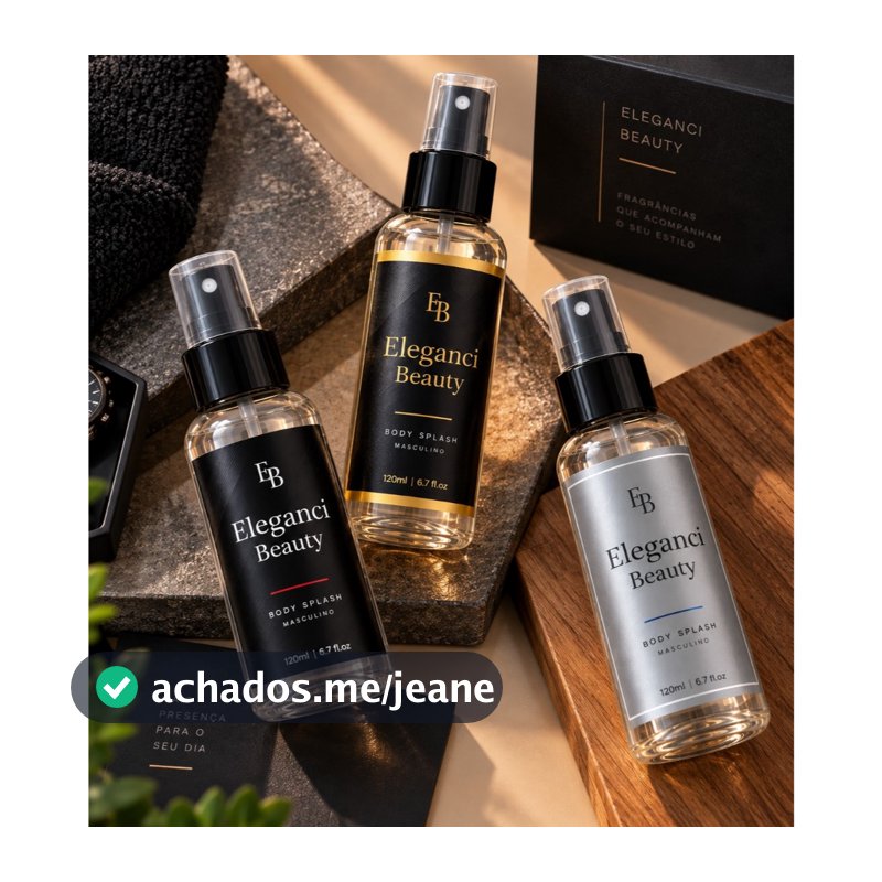 Kit 3 Body Splash Masculino Inspirado Perfumes e Fragrâncias Alta Perfumaria Árabe
