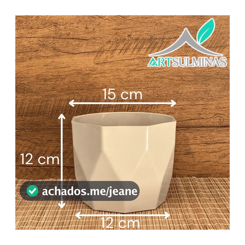 Vaso cachepô médio N3 decorativo para plantas e flores ideal para centro de mesa casa sala cozinha