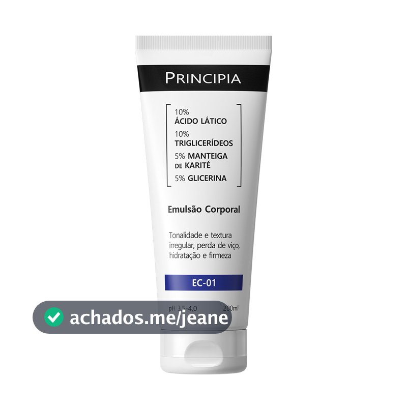 Emulsão Corporal Principia c/ 10% Ácido Lático EC-01 200ml