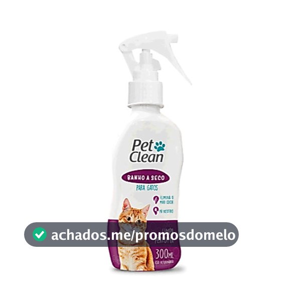 Shampoo Banho a Seco para Gatos Pet Clean