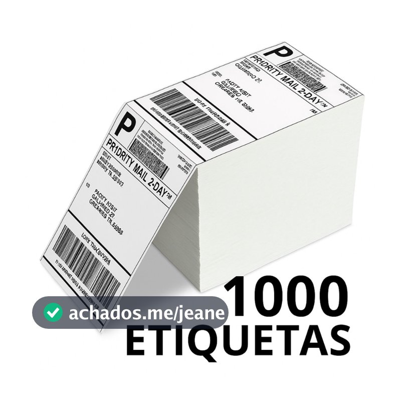 500/1000/2000 Etiquetas Termica Adesiva Resma 10x15 E-commerce Envios Zebra Elgin Impressora Sem Ribbon