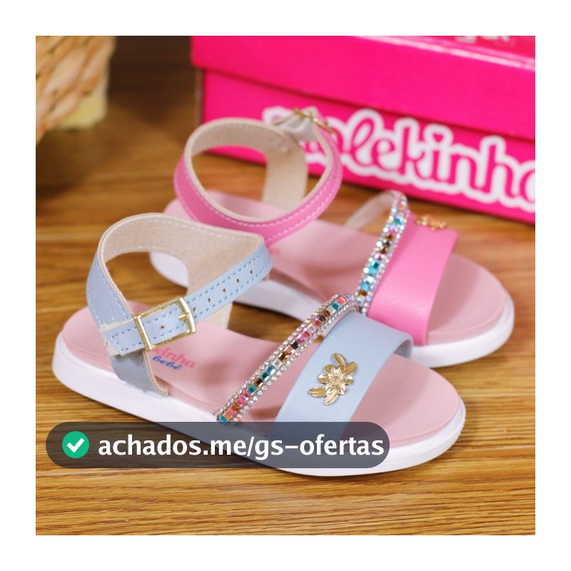 Sandália Molekinha Bebê Infantil Menina Colorida 2714.236