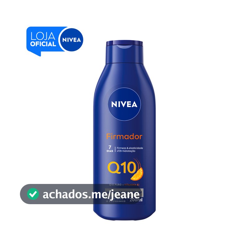 NIVEA Loção Hidratante Firmador Q10 + Vitamina C Pele Seca a Extrasseca 200ml