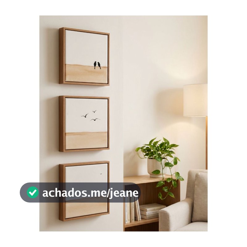 Kit Quadros Decorativos Natureza Calma Paisagem Minimalista Decoração zen moderna relaxante Sala