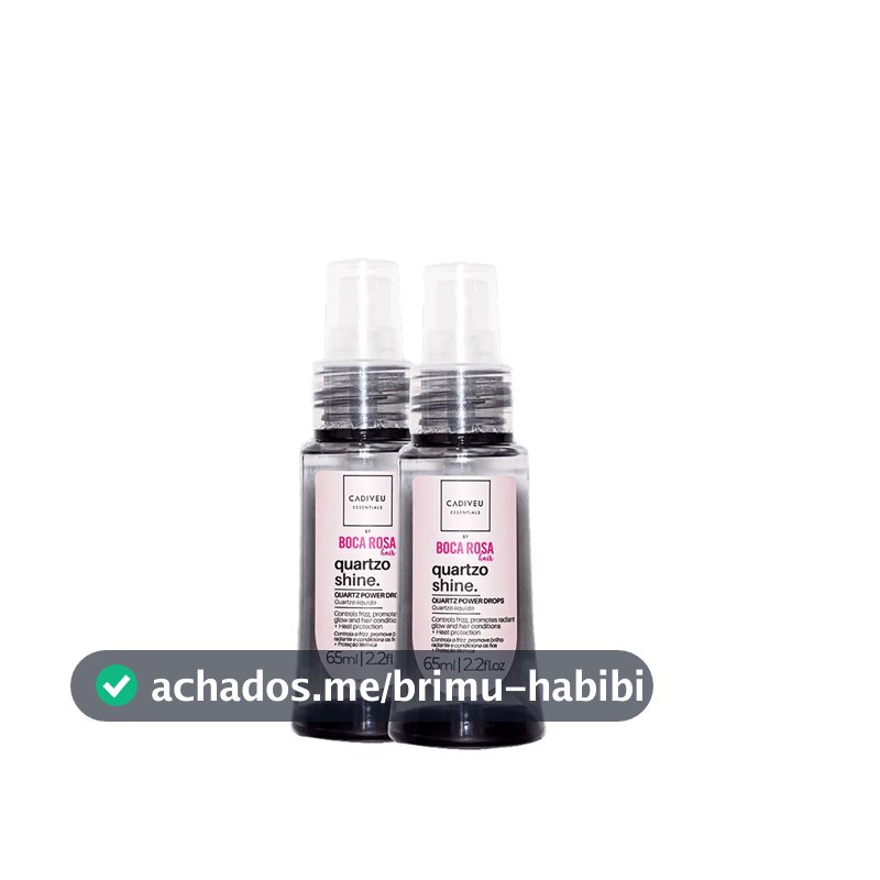 Kit 2 Óleos Capilar Quartzo Shine 65ml - Cadiveu Essentials