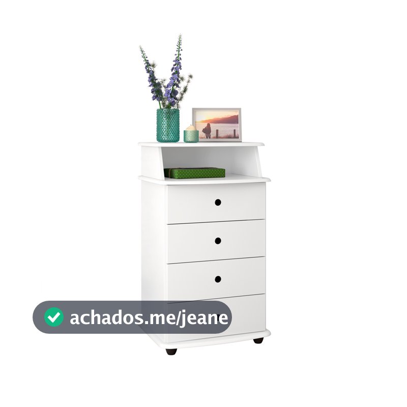 mesa de cabeceira / luxo 2 com 4 gavetas