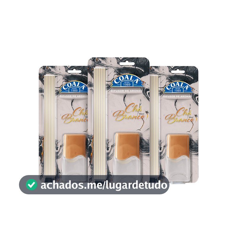 Kit 3 Difusores Coala - Chá Branco