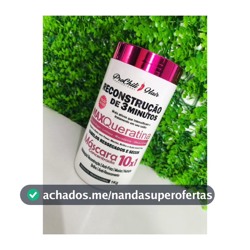 Máscara Reconstrutora 3 Minutos Reconstrução Profissional 1kg Promoção
