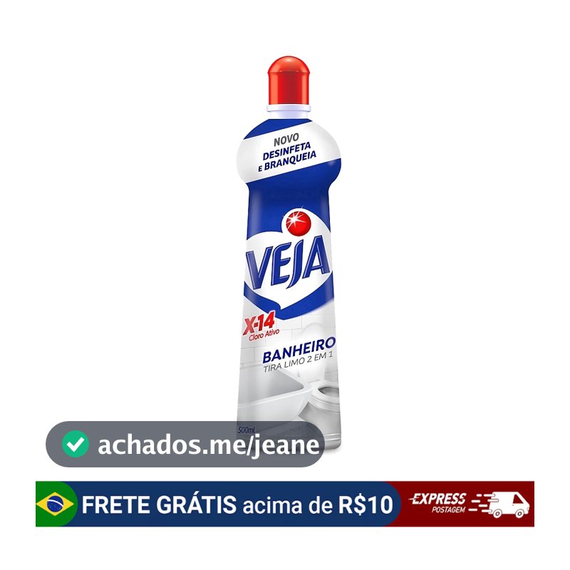 Veja Tira Limo X14 com cloro squeeze 500ml