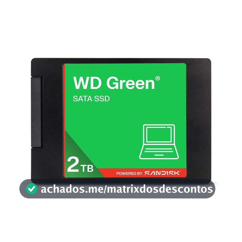 SSD WD Green 2.5'' 2TB SATA III 545 Mb/s WDS200T5G0A