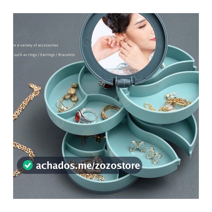 Organizador Plastico Porta Joias/bijuterias/maquiagens Com Gaveta