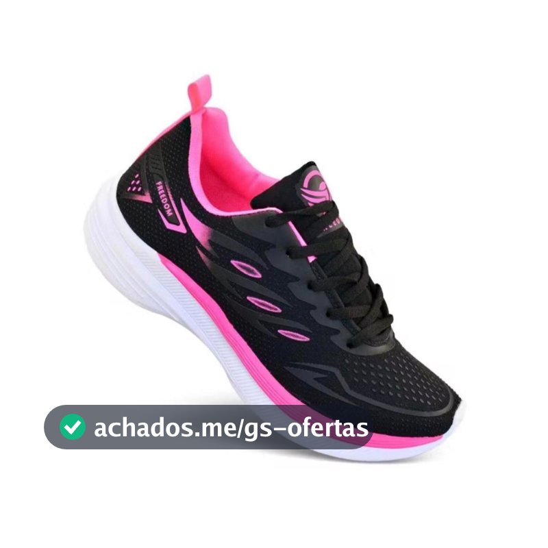 Tênis Feminino Freedom  com Leveza e Conforto para Corrida caminhada e Academia lazer