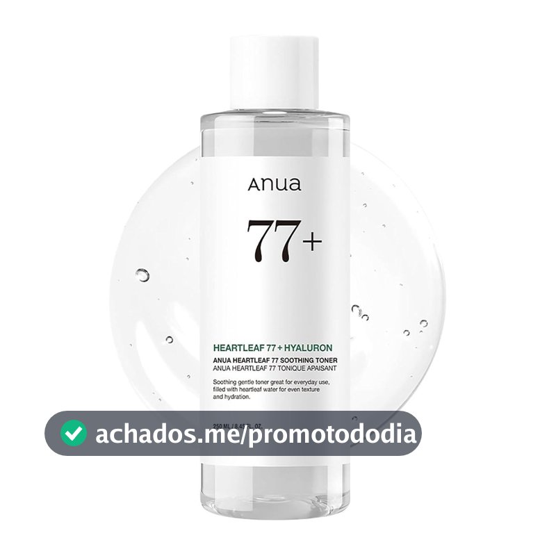 Tônico Calmante Anua Heartleaf 77, 8.45 fl.oz |   Tônico Facial Hidratante e Calmante para Pele de Vidro, Ácido Hialurôn