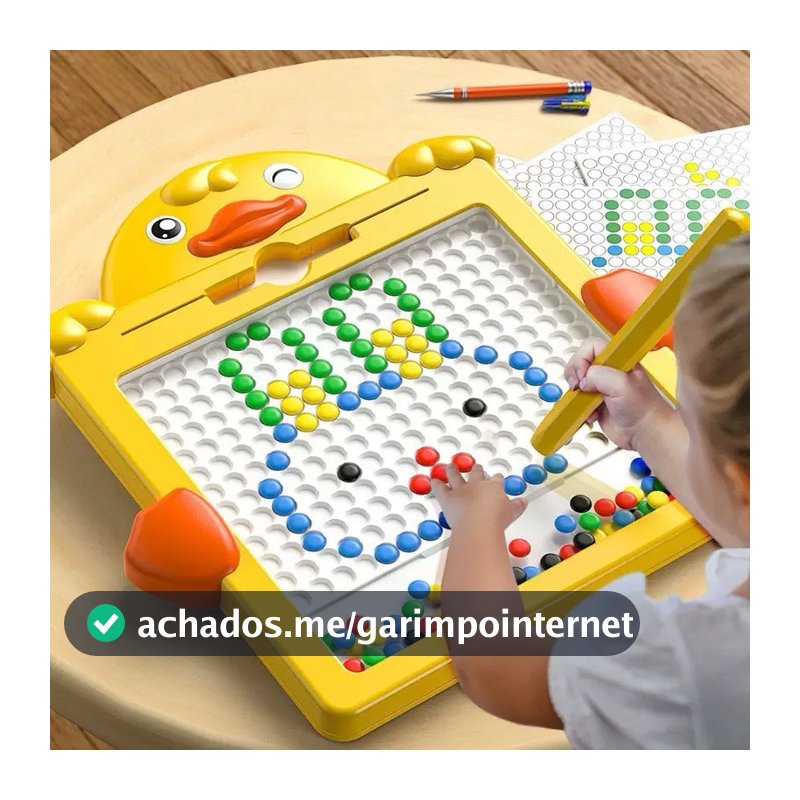 Tábua de Desenho Magnético Colorida para Crianças com Folhetos Criativos: Brinquedo Educacional, Estimulante e Interativ