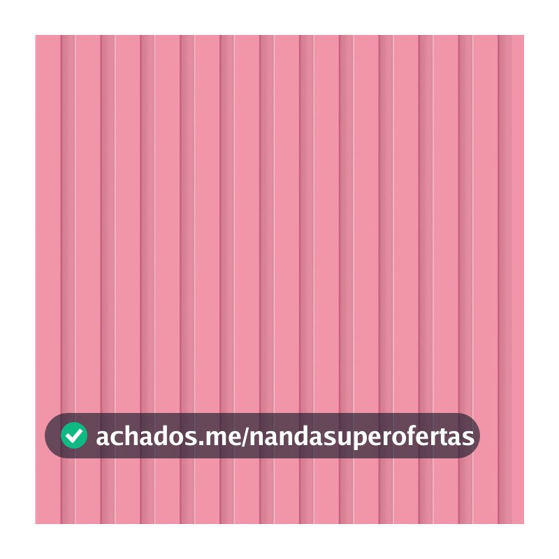 Queima de Estoque ! Papel de Parede Rosa Adesivo Ripado Rosa 3D 10 METROS Autocolante Lavável